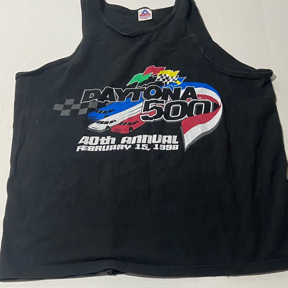 Vintage Daytona 500 Sleeveless Tee/Tank Top
